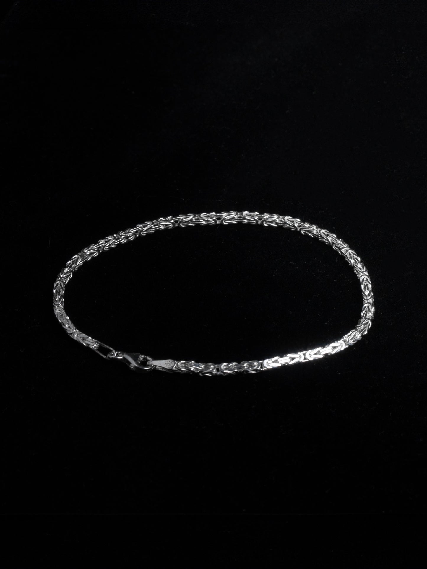 Kejsarlänk Armband 3mm - 925 Silver - Kejsar