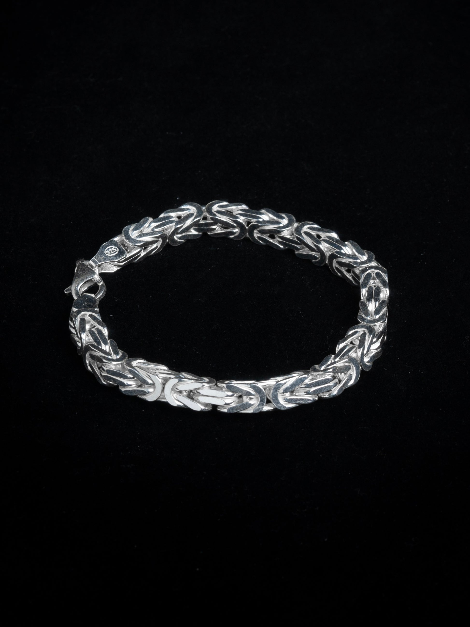 Kejsarlänk Armband 8mm - 925 Silver - Kejsar