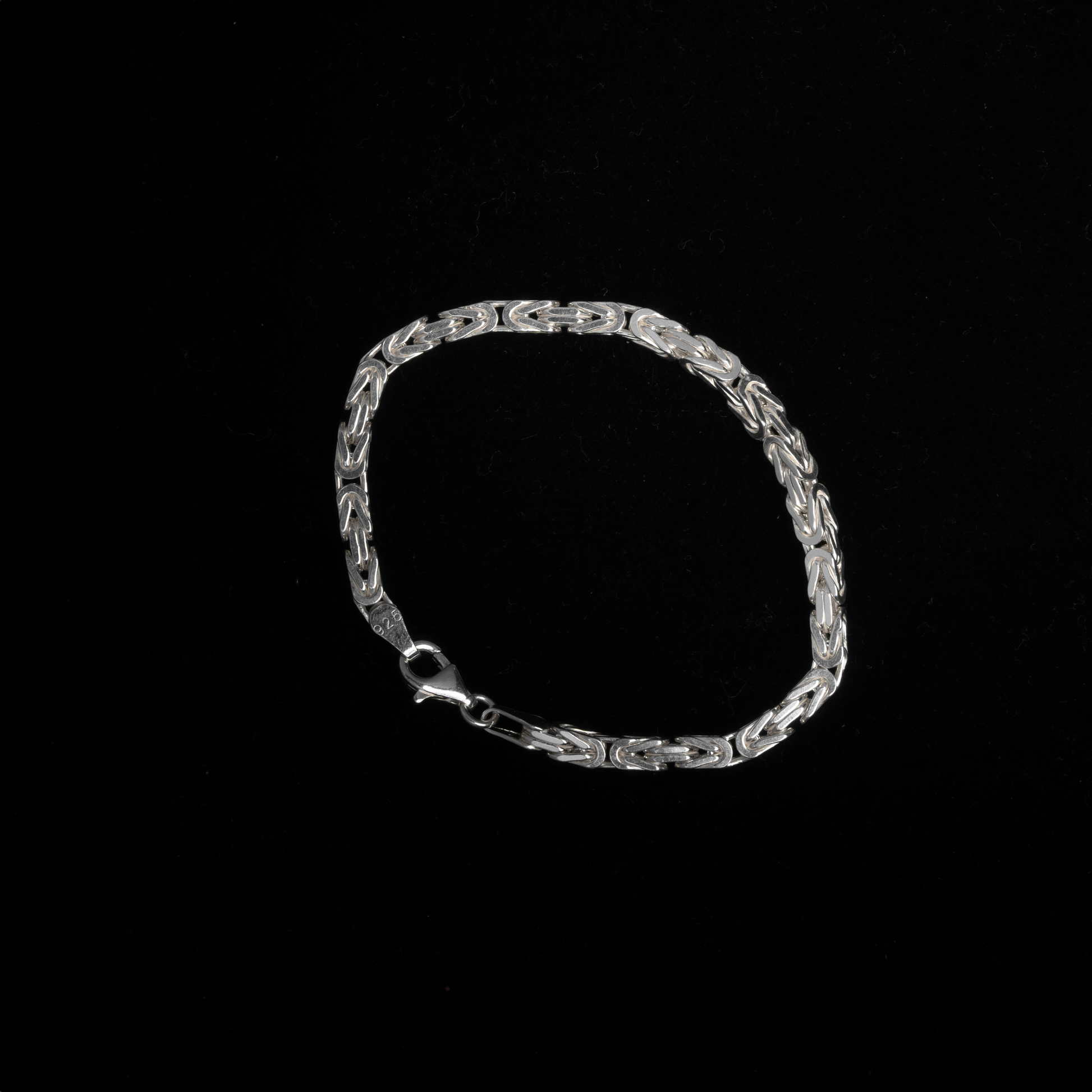 Kejsarlänk Armband 4.5mm - 925 Silver - Kejsar