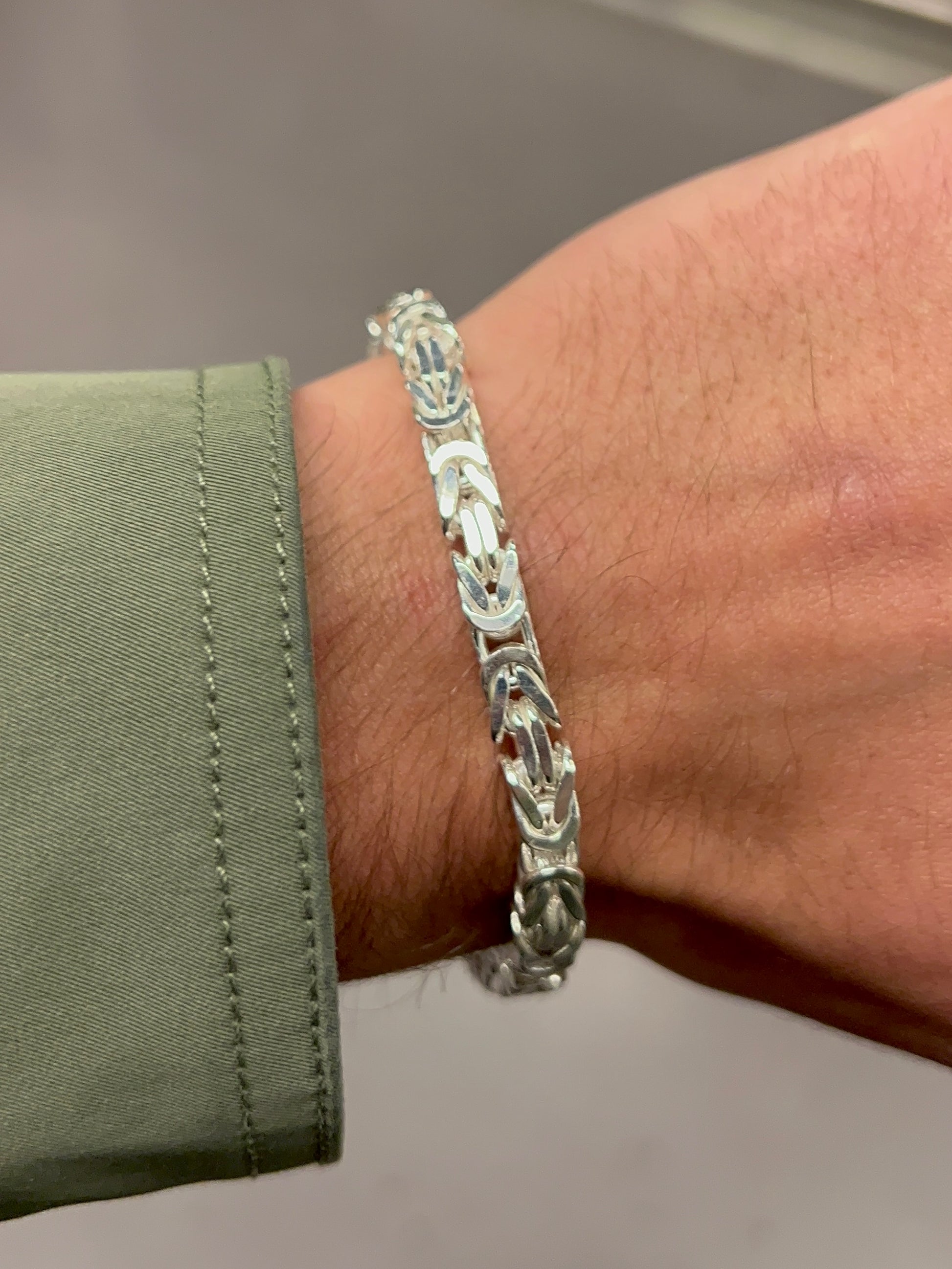 Kejsarlänk Armband 6mm - 925 Silver - Kejsar