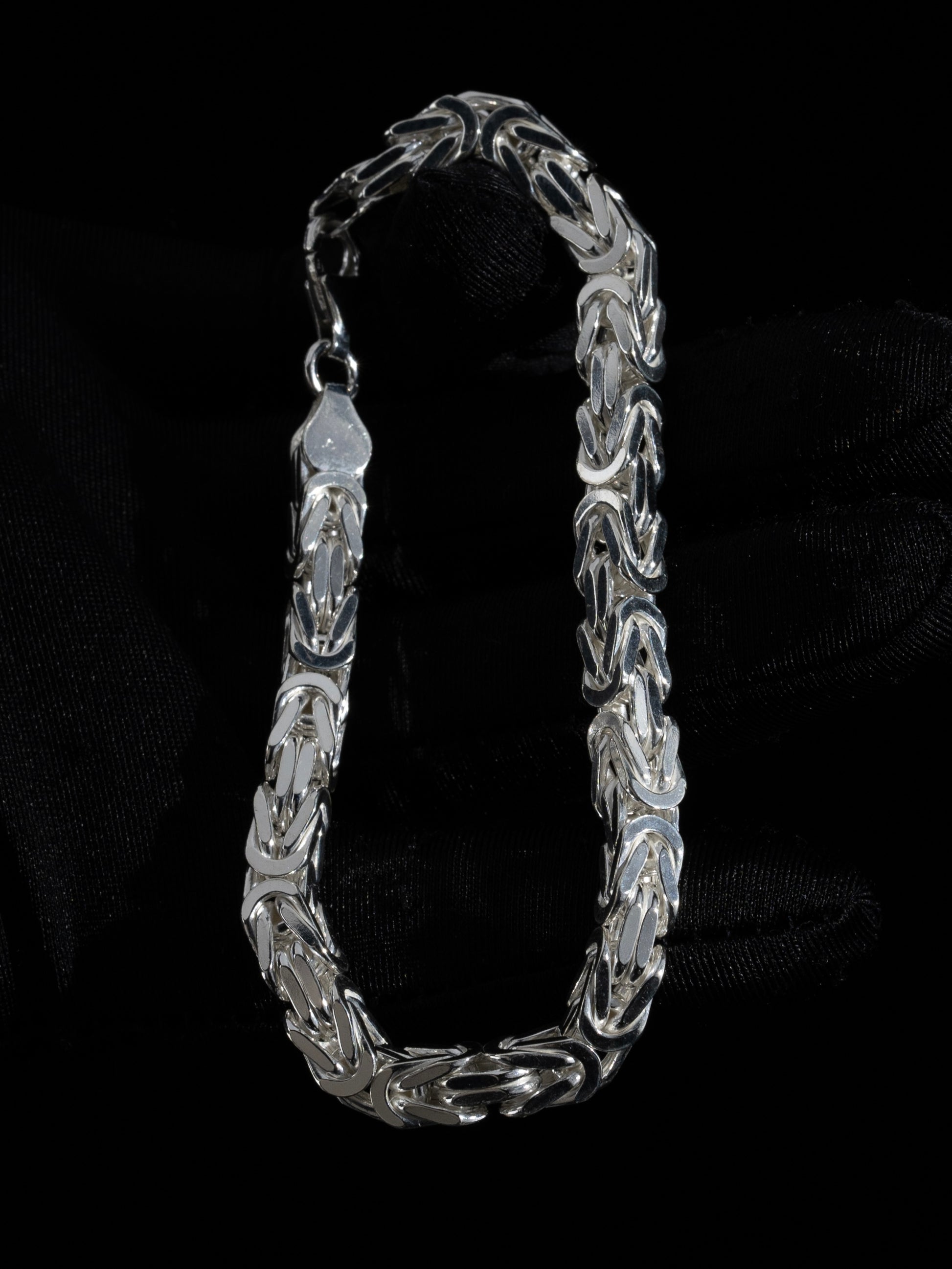 Kejsarlänk Armband 8mm - 925 Silver - Kejsar