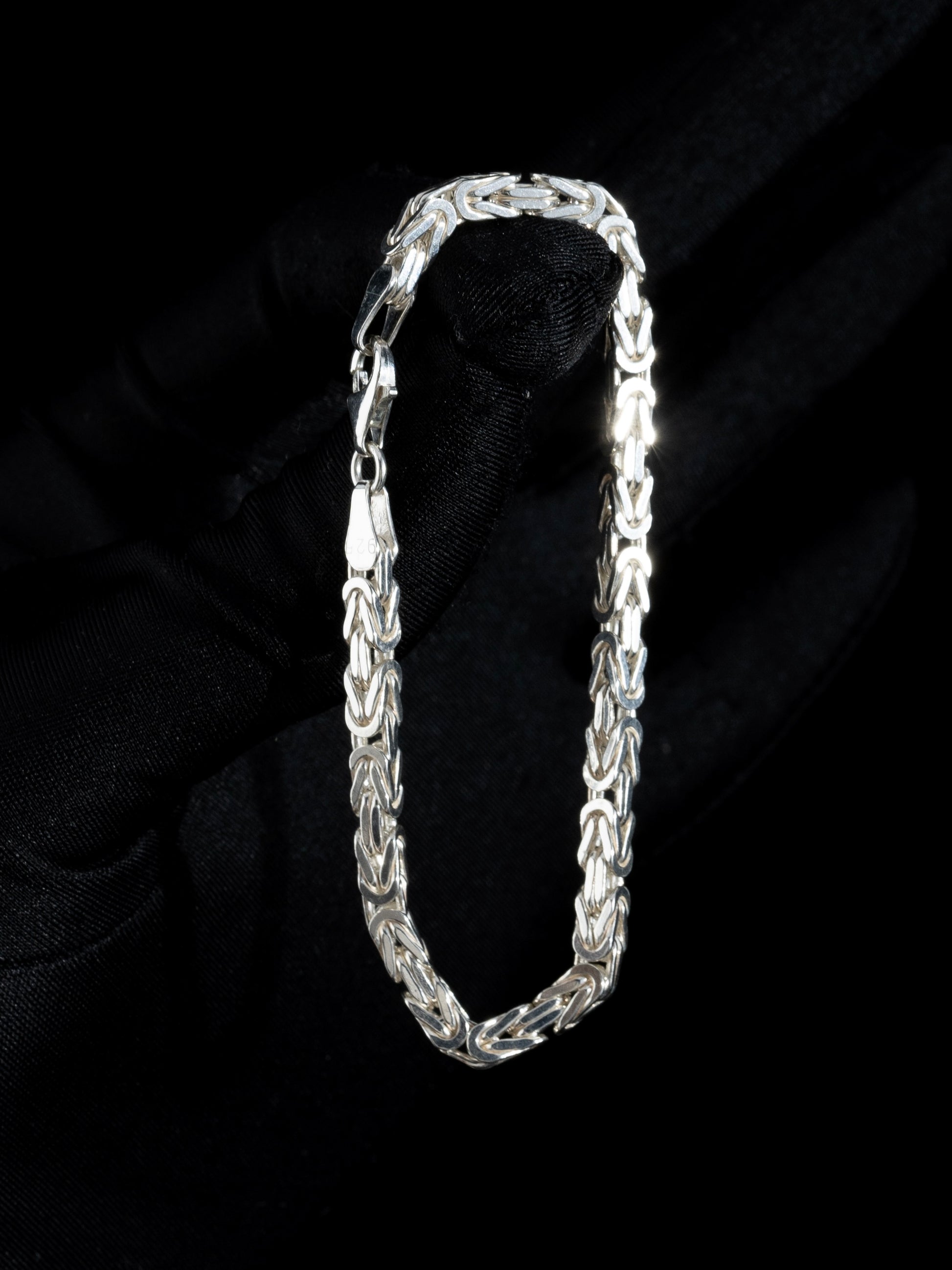 Kejsarlänk Armband 4.5mm - 925 Silver - Kejsar