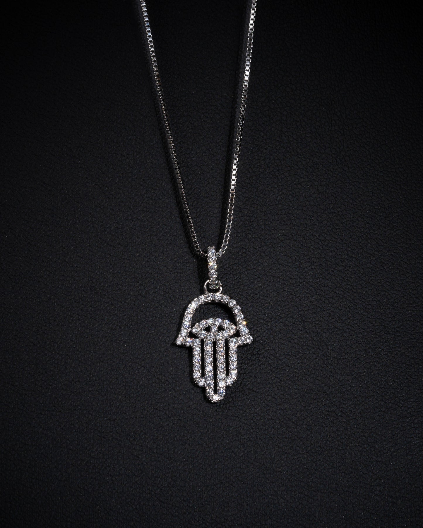 Hamsa Necklace Silver