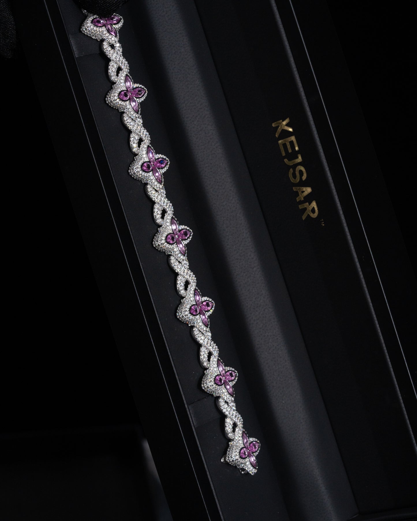 Infinity Flower Diamond Bracelet