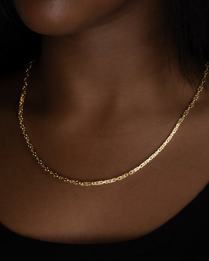 Rope Chain Necklace 3.5mm - 18K Gold