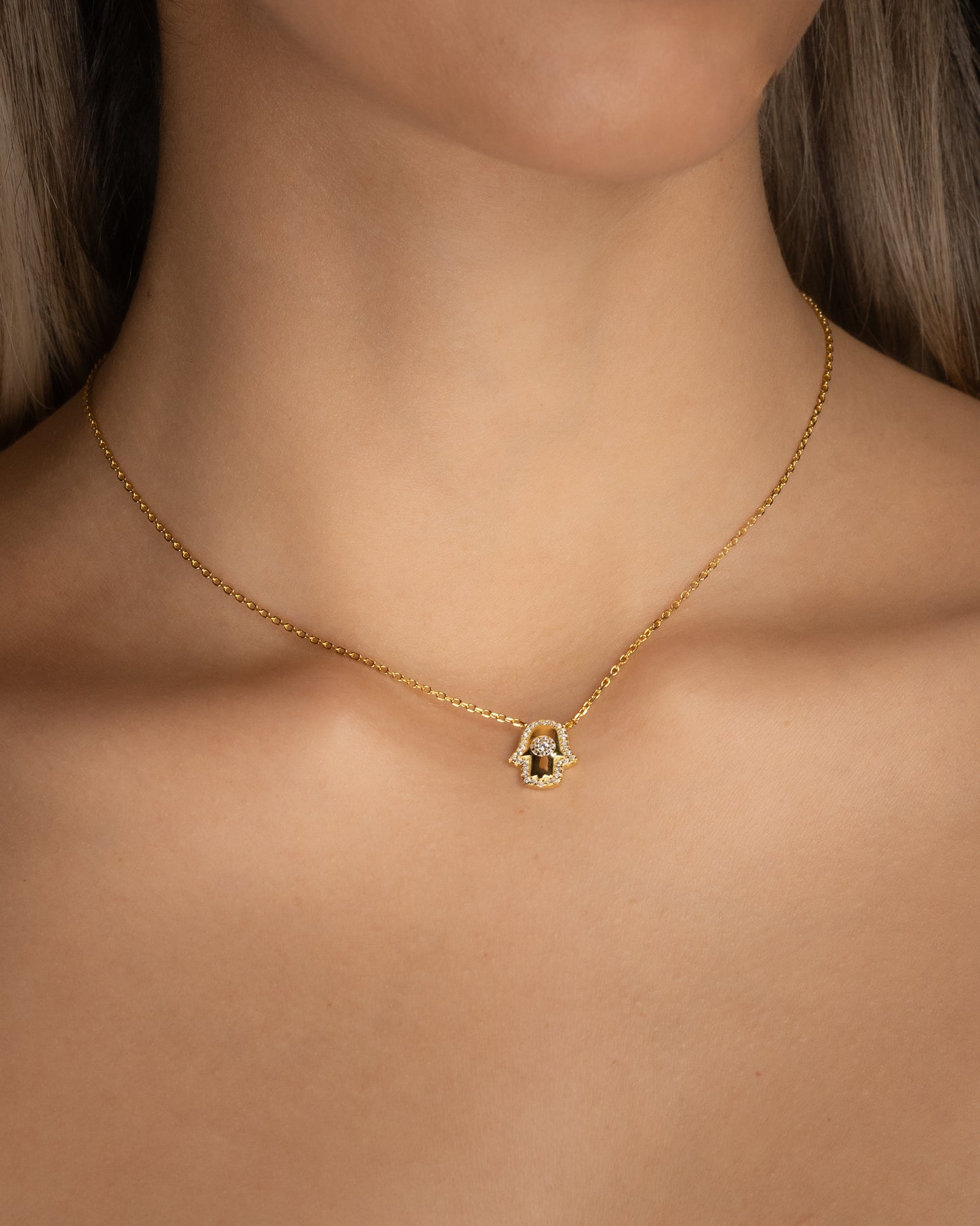 GOLDEN HAMSA NECKLACE