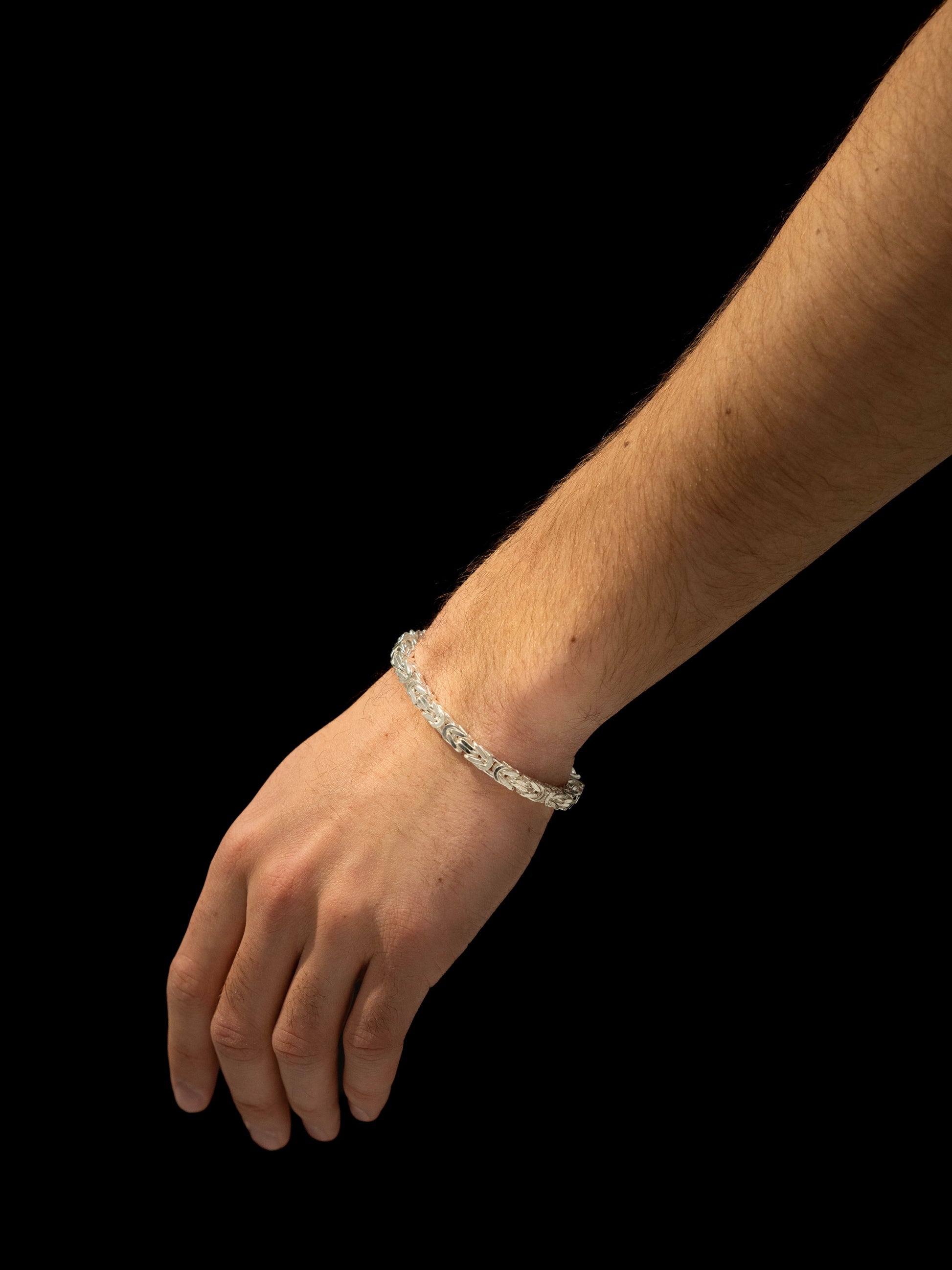 Kejsarlänk Armband 4.5mm - 925 Silver - Kejsar