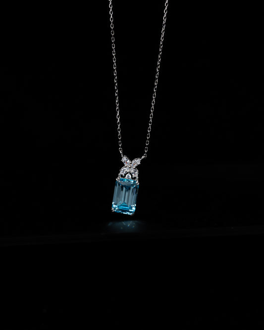 Crystal Blue Necklace