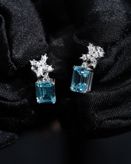 Crystal Blue Earrings