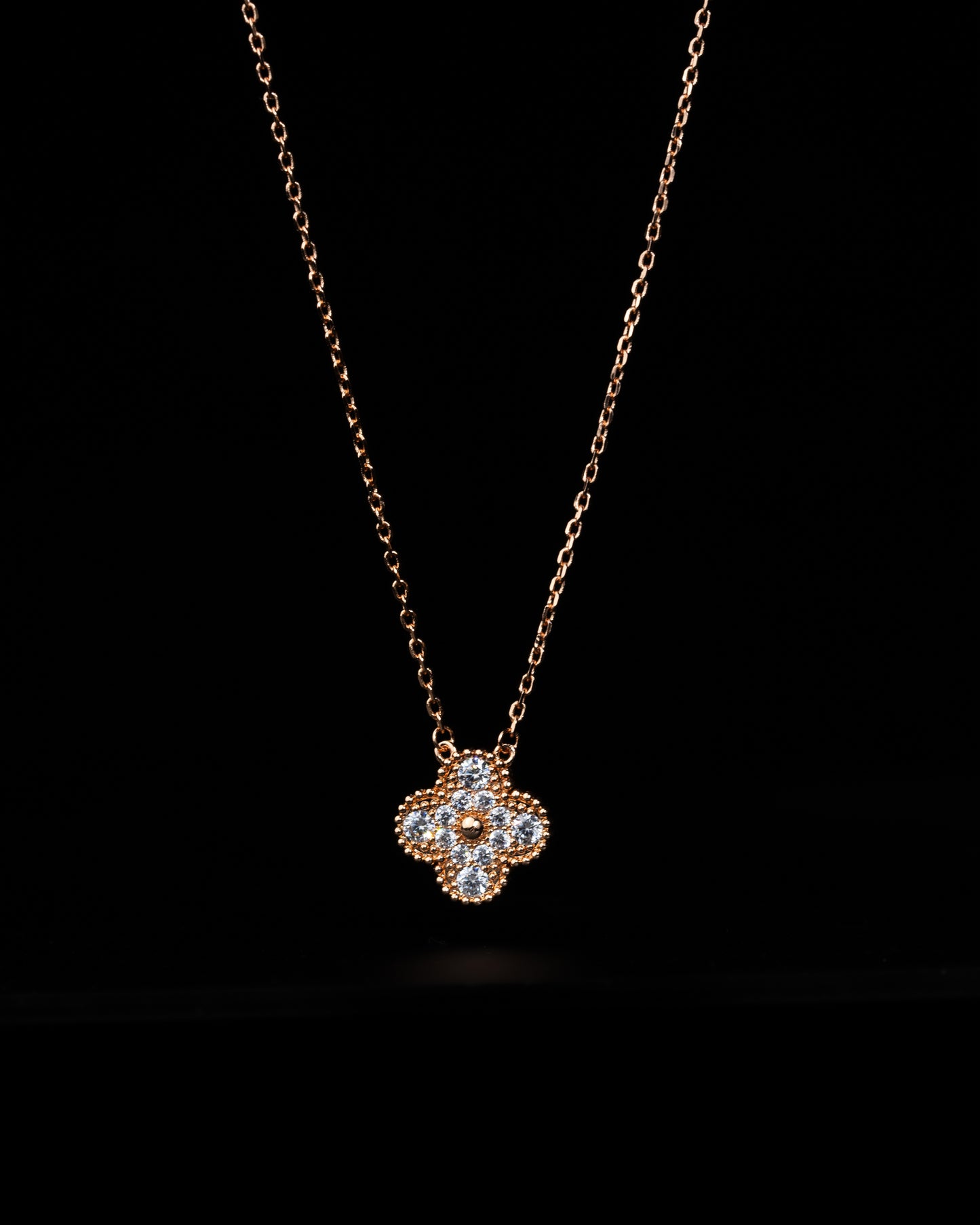 Four Leaf Clover Necklace Single