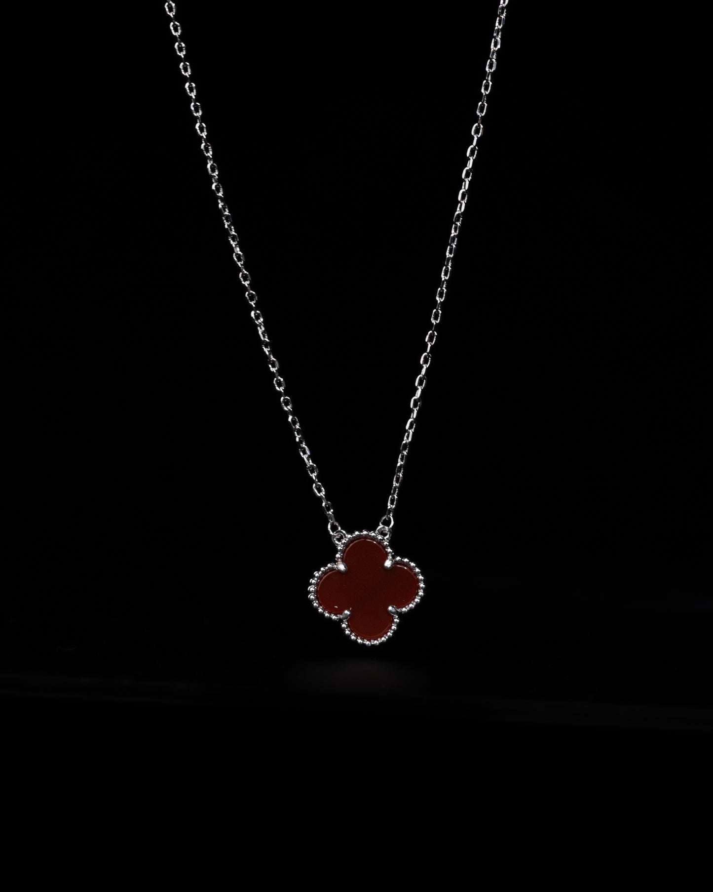 Four Leaf Clover Necklace Single