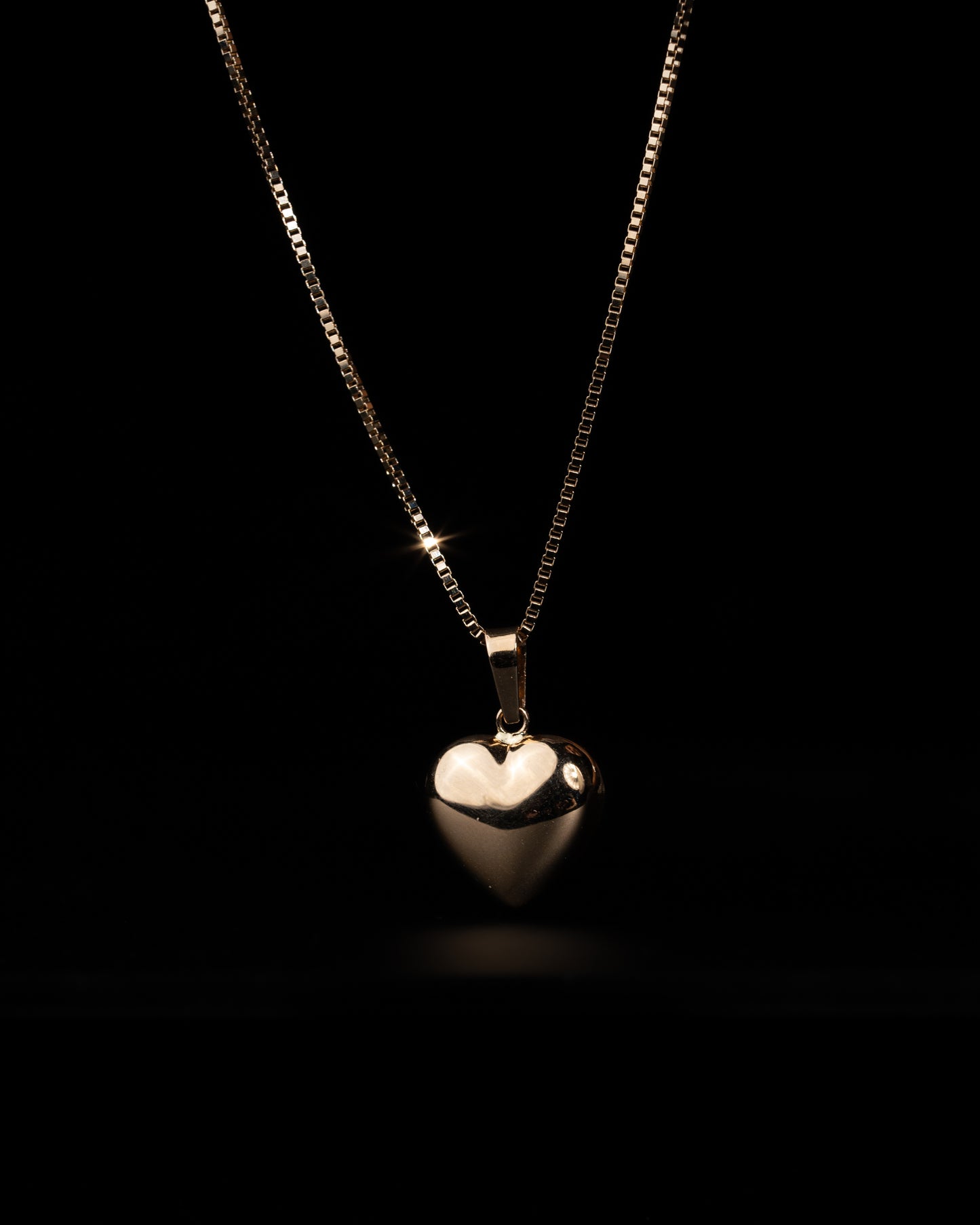 Gold Heart Necklace - 18K Gold