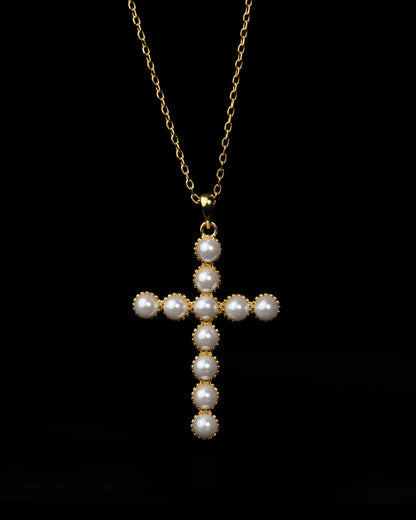 Cross of pearls