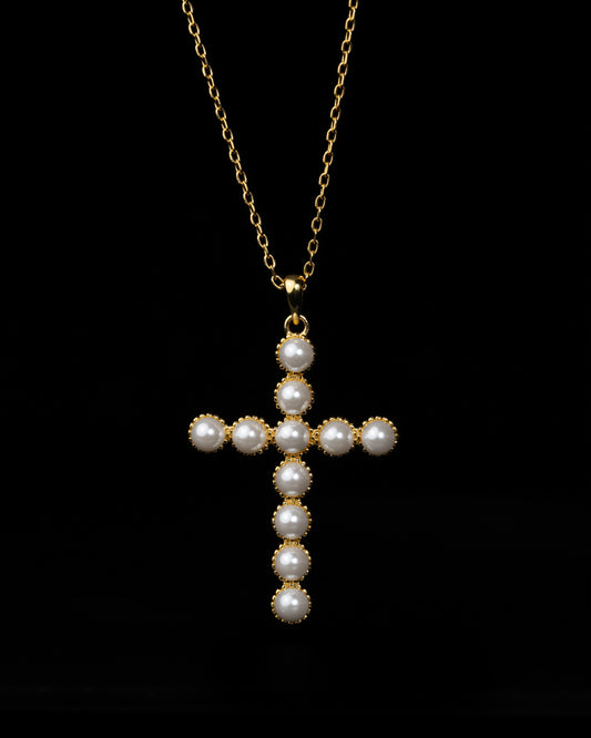 Cross of pearls