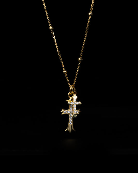 Twin Cross Necklace