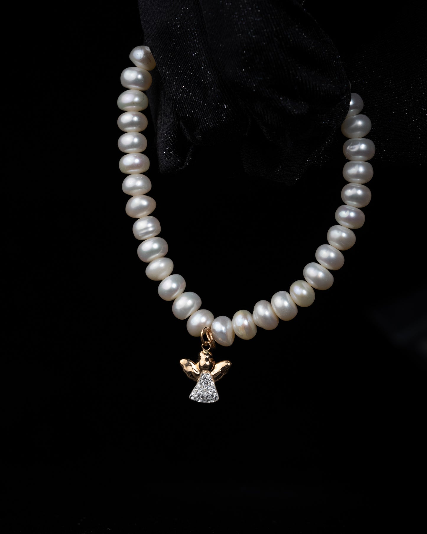 Angel Pearl Bracelet - 18K Gold