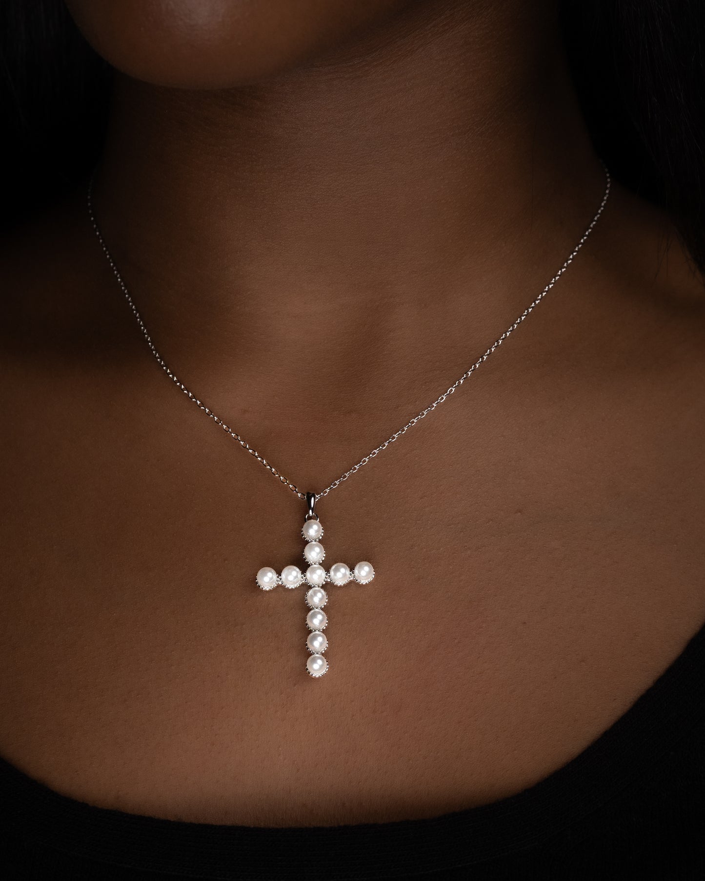 Cross of pearls