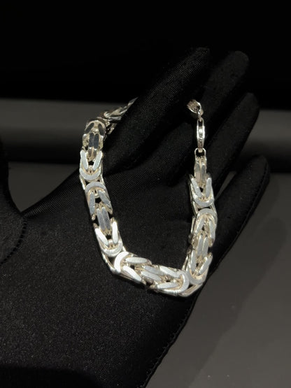 Byzantine Bracelet 10mm - 925 Silver