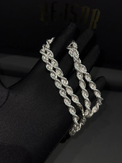 Rope Chain Necklace 8mm - 925 Silver