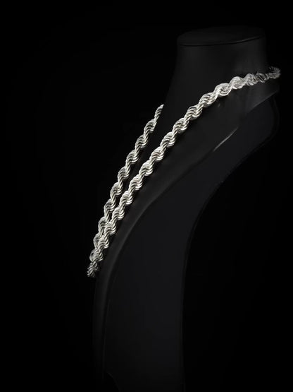 Rope Chain Necklace 10mm - 925 Silver