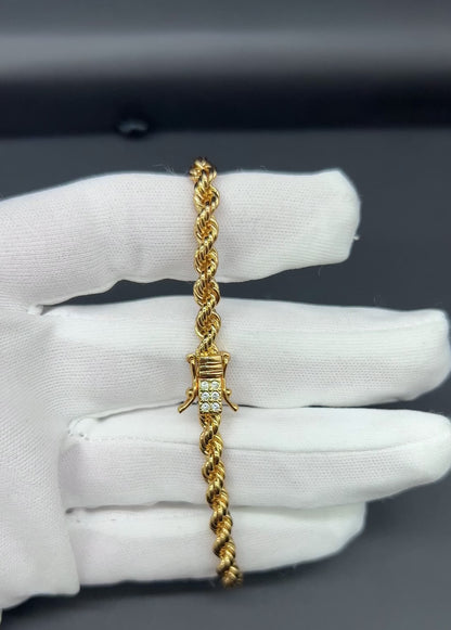 Pulsera Cordell 4mm - Chapada en Oro 18K