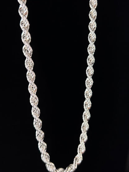 Rope Chain Necklace 8mm - 925 Silver