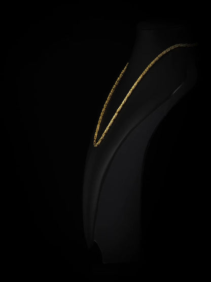 Collar Eslabón Emperador 3mm - Oro 18K