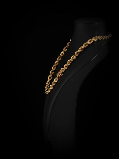 Collar Cordell 10mm - Chapado en Oro 18K