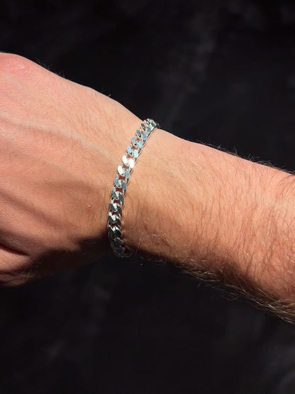 Pansarlänk Armband 6mm - 925 Silver