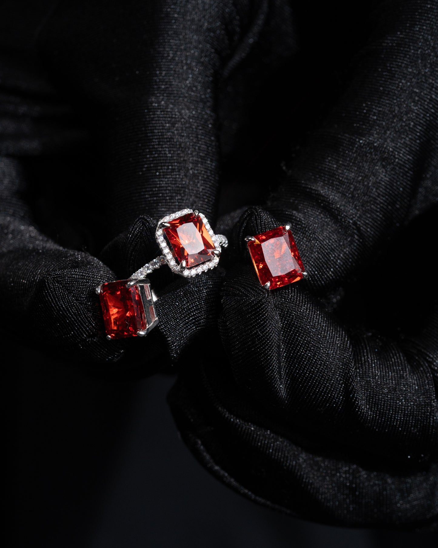 Ruby Glow Earrings